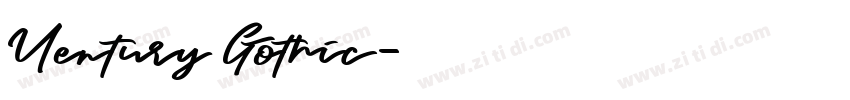 Uentury Gothic字体转换